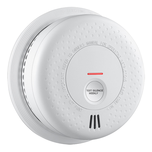 Détecteur de fumée autonome Durée de vie de la batterie 10 ans Certifié EN 14604:2005 Témoin lumineux d'alarme Alarme sonore 85 dB à 3m Bouton de test  