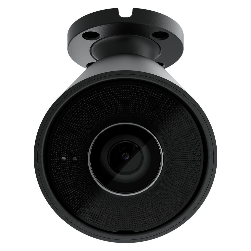 Caméra IP Bullet 5 Mégapixel Couleur Noir Progressive Scan CMOS Objectif 4 mm, emplacement MicroSD jusqu'à 256GB LED IR Portée 35m, PoE 802.3at Compatibilité avec les Hub et les NVR