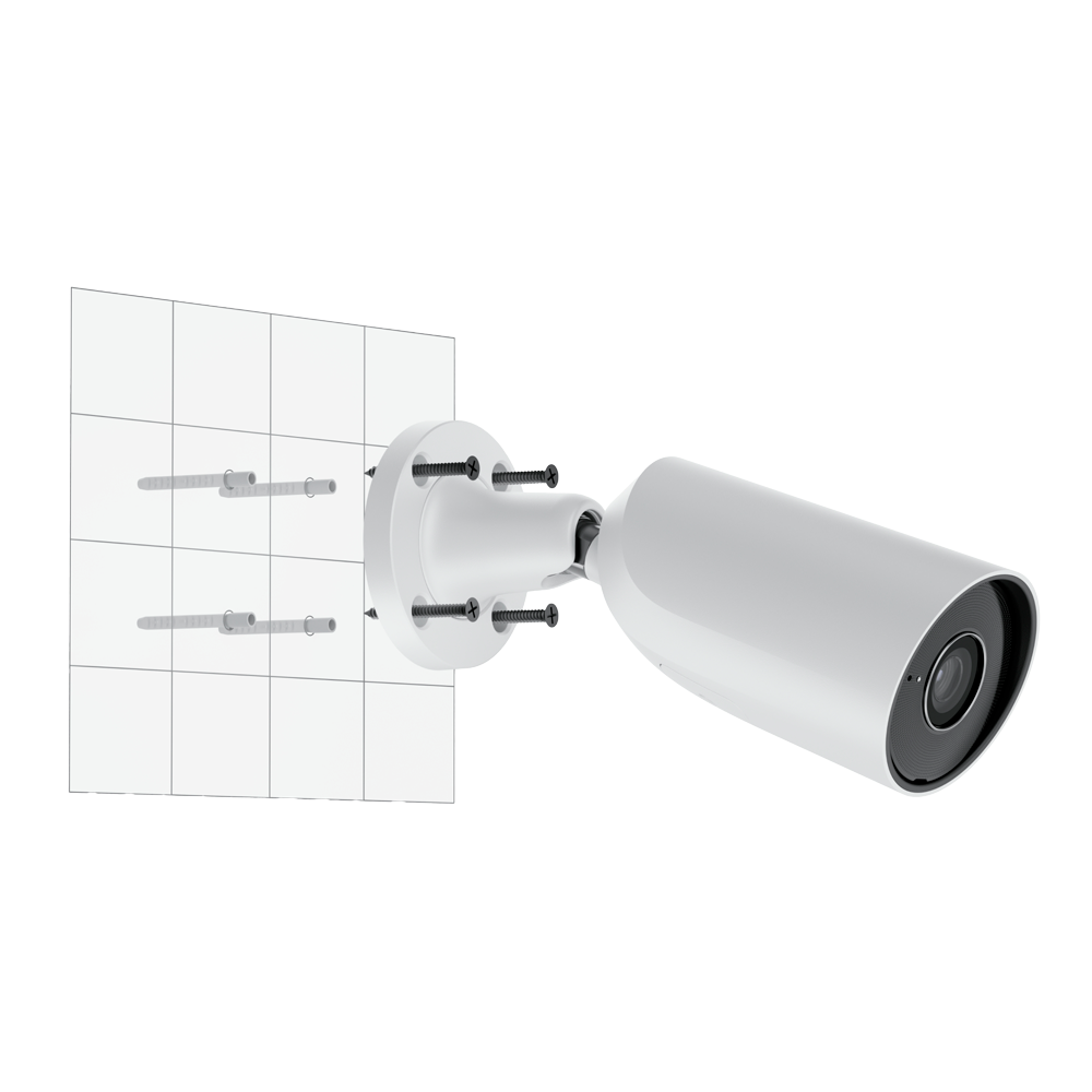 Caméra IP Bullet 5 Mégapixel Couleur Noir Progressive Scan CMOS Objectif 4 mm, emplacement MicroSD jusqu'à 256GB LED IR Portée 35m, PoE 802.3at Compatibilité avec les Hub et les NVR