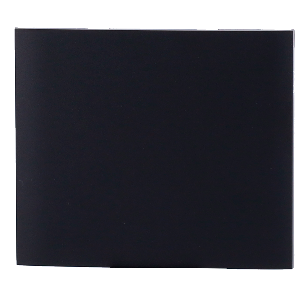 Panneau tactile pour double interrupteur d'éclairage  - Compatible avec AJ-LIGHTCORE-2G-VERT - Rétro-éclairage LED - Panneau tactile central sans contact - Couleur noir - Ajax - LightSwitch Bouton central Vertical