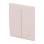 Panneau tactile pour double interrupteur d'éclairage  - Compatible avec AJ-LIGHTCORE-2G - Rétro-éclairage LED - Panneau tactile central sans contact - Couleur ivoire - Ajax - LightSwitch CenterButton