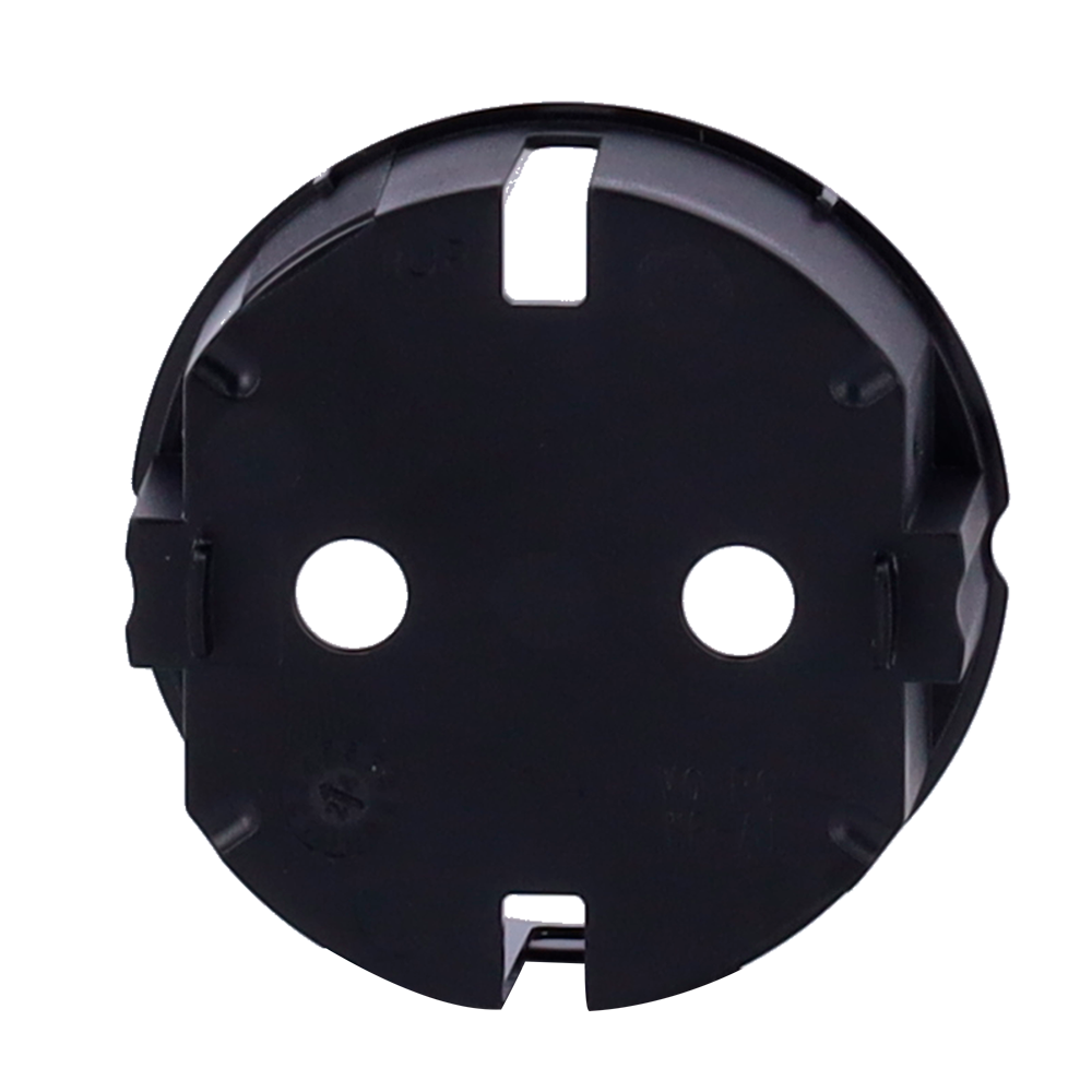 Cache-prise central pour prise de base de type F - Compatible avec AJ-OUTLETCORE-BASIC - Protection contre la poussière, les éclaboussures et les objets - Pas de contrôle de la consommation - Pas de télécommande  - Couleur noir