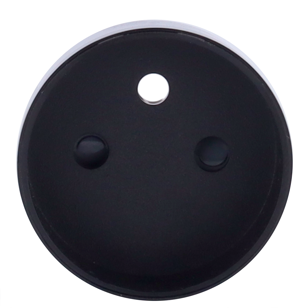 Cache-prise central pour prise intelligente de type E - Compatible avec AJ-OUTLETCORE-SMART-E - Indicateur LED de l'état de la prise et de la consommation d'énergie - Bouton tactile pour la commande manuelle - Rétro alimentation LED - Couleur noir
