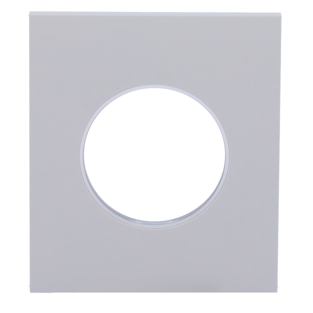 Cache-prise central pour prise intelligente de type E - Compatible avec AJ-OUTLETCORE-SMART-E - Indicateur LED de l'état de la prise et de la consommation d'énergie - Bouton tactile pour la commande manuelle - Rétro alimentation LED - Couleur brouillard