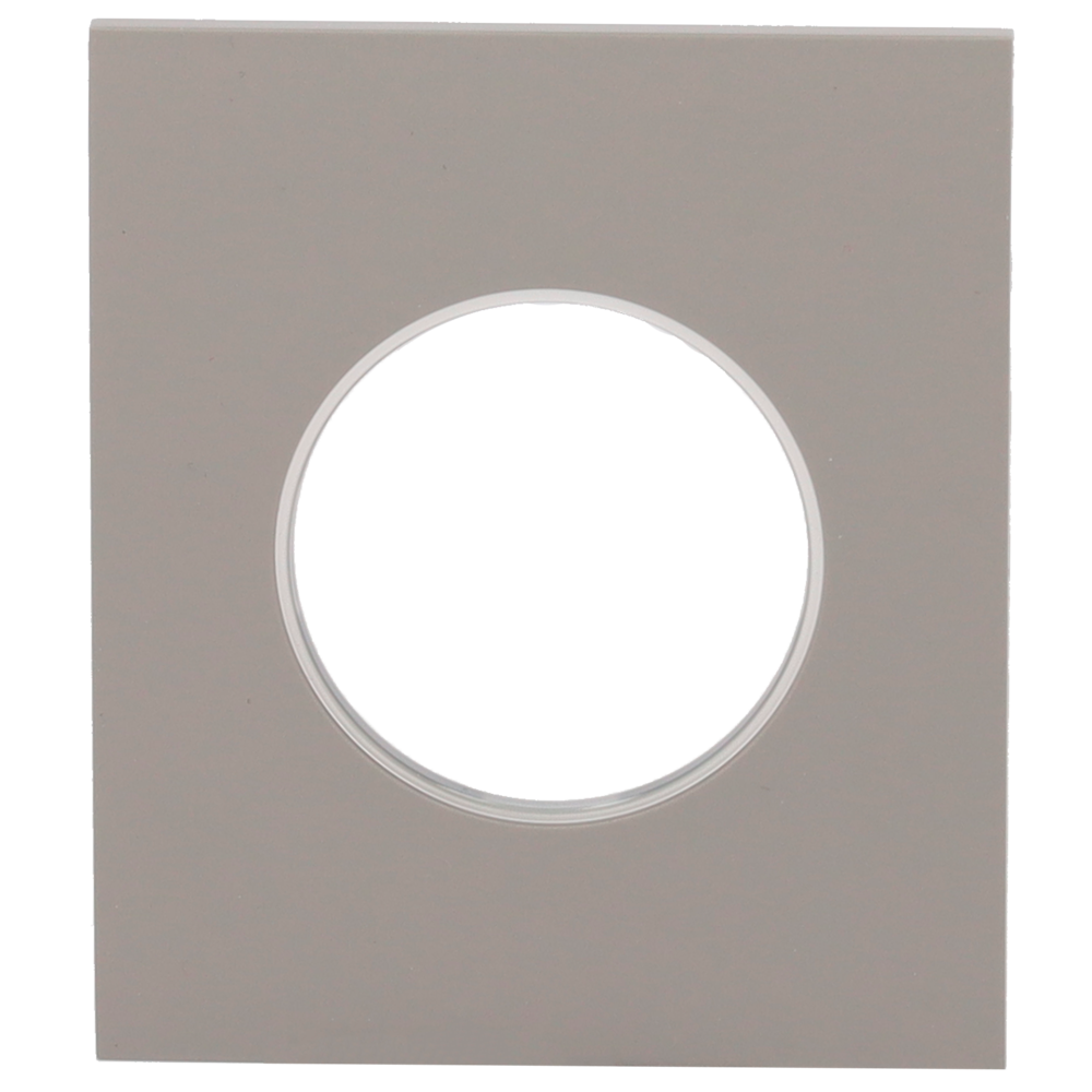 Cache-prise central pour prise intelligente de type E - Compatible avec AJ-OUTLETCORE-SMART-E - Indicateur LED de l'état de la prise et de la consommation d'énergie - Bouton tactile pour la commande manuelle - Rétro alimentation LED - Couleur Gris