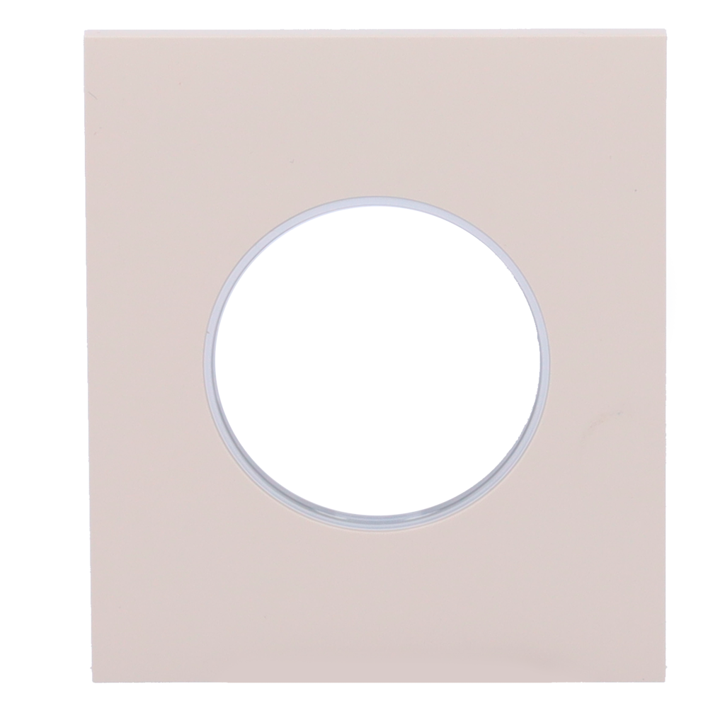 Cache-prise central pour prise intelligente de type E - Compatible avec AJ-OUTLETCORE-SMART-E - Indicateur LED de l'état de la prise et de la consommation d'énergie - Bouton tactile pour la commande manuelle - Rétro alimentation LED - Couleur ivoire