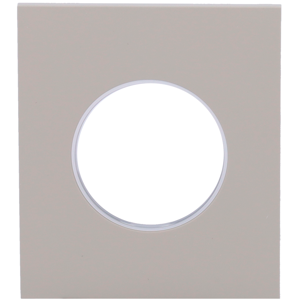 Cache-prise central pour prise intelligente de type E - Compatible avec AJ-OUTLETCORE-SMART-E - Indicateur LED de l'état de la prise et de la consommation d'énergie - Bouton tactile pour la commande manuelle - Rétro alimentation LED - Couleur olive