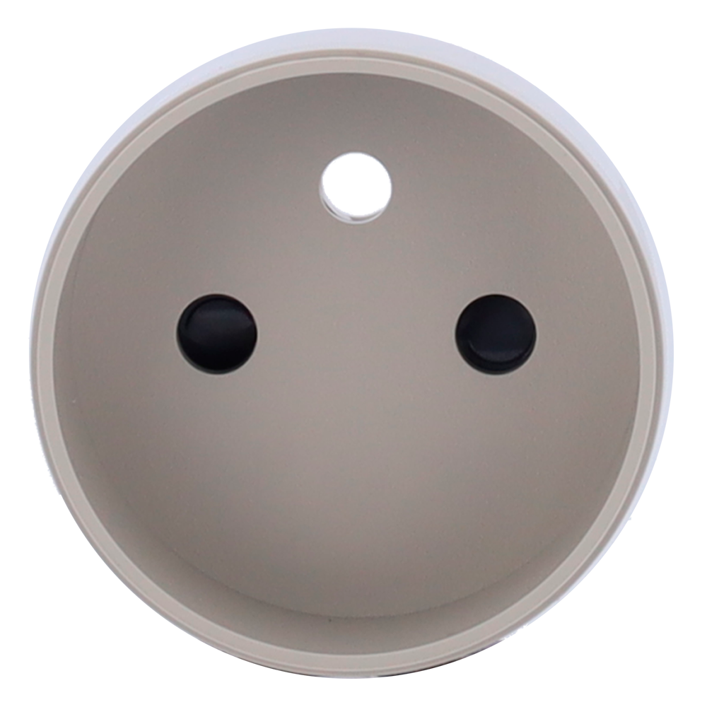 Cache-prise central pour prise intelligente de type E - Compatible avec AJ-OUTLETCORE-SMART-E - Indicateur LED de l'état de la prise et de la consommation d'énergie - Bouton tactile pour la commande manuelle - Rétro alimentation LED - Couleur olive