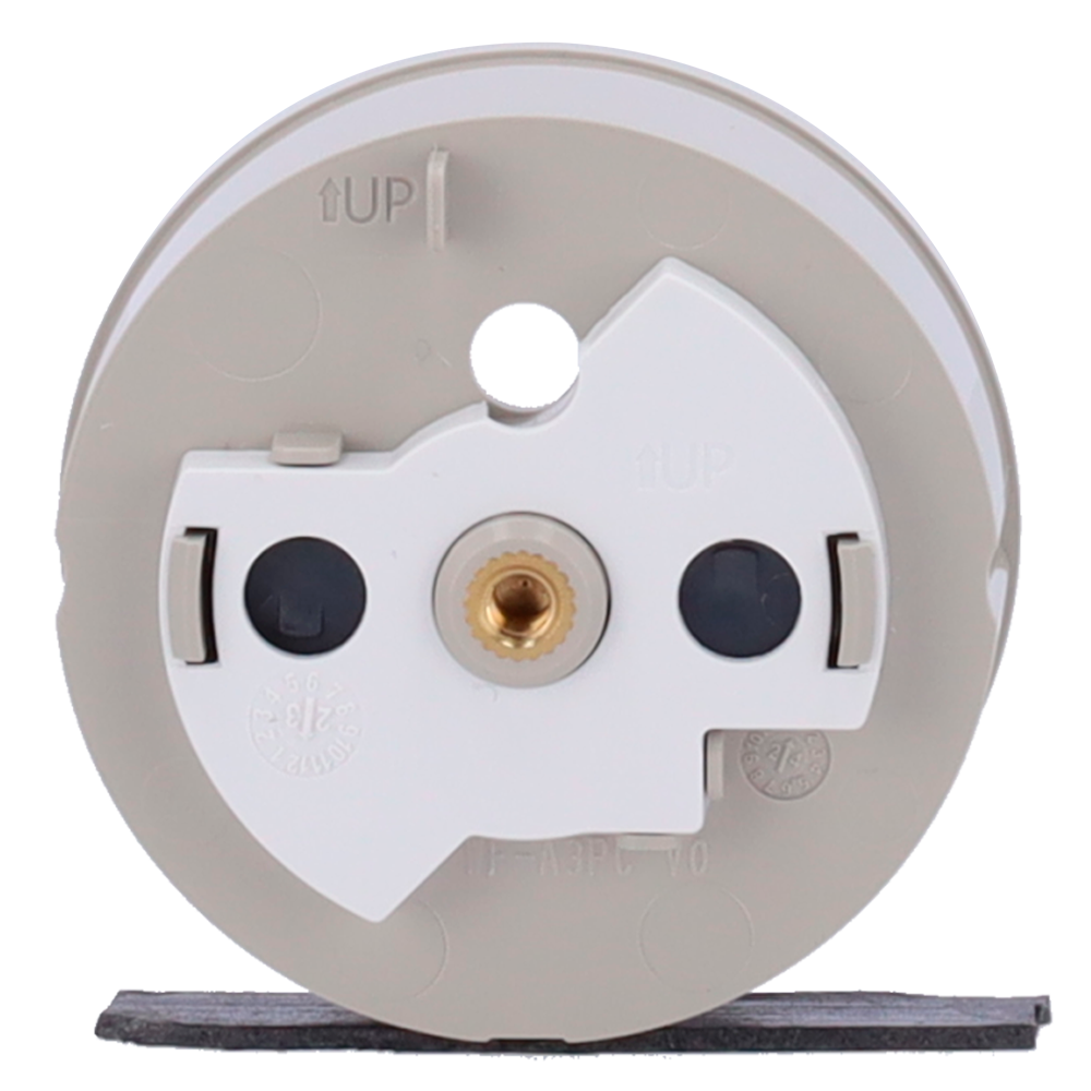 Cache-prise central pour prise intelligente de type E - Compatible avec AJ-OUTLETCORE-SMART-E - Indicateur LED de l'état de la prise et de la consommation d'énergie - Bouton tactile pour la commande manuelle - Rétro alimentation LED - Couleur olive