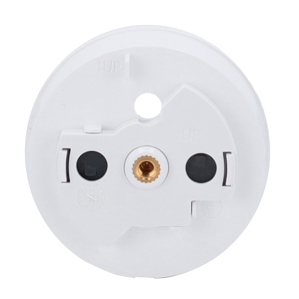 Cache-prise central pour prise intelligente de type E - Compatible avec AJ-OUTLETCORE-SMART-E - Indicateur LED de l'état de la prise et de la consommation d'énergie - Bouton tactile pour la commande manuelle - Rétro alimentation LED - Couleur blanche