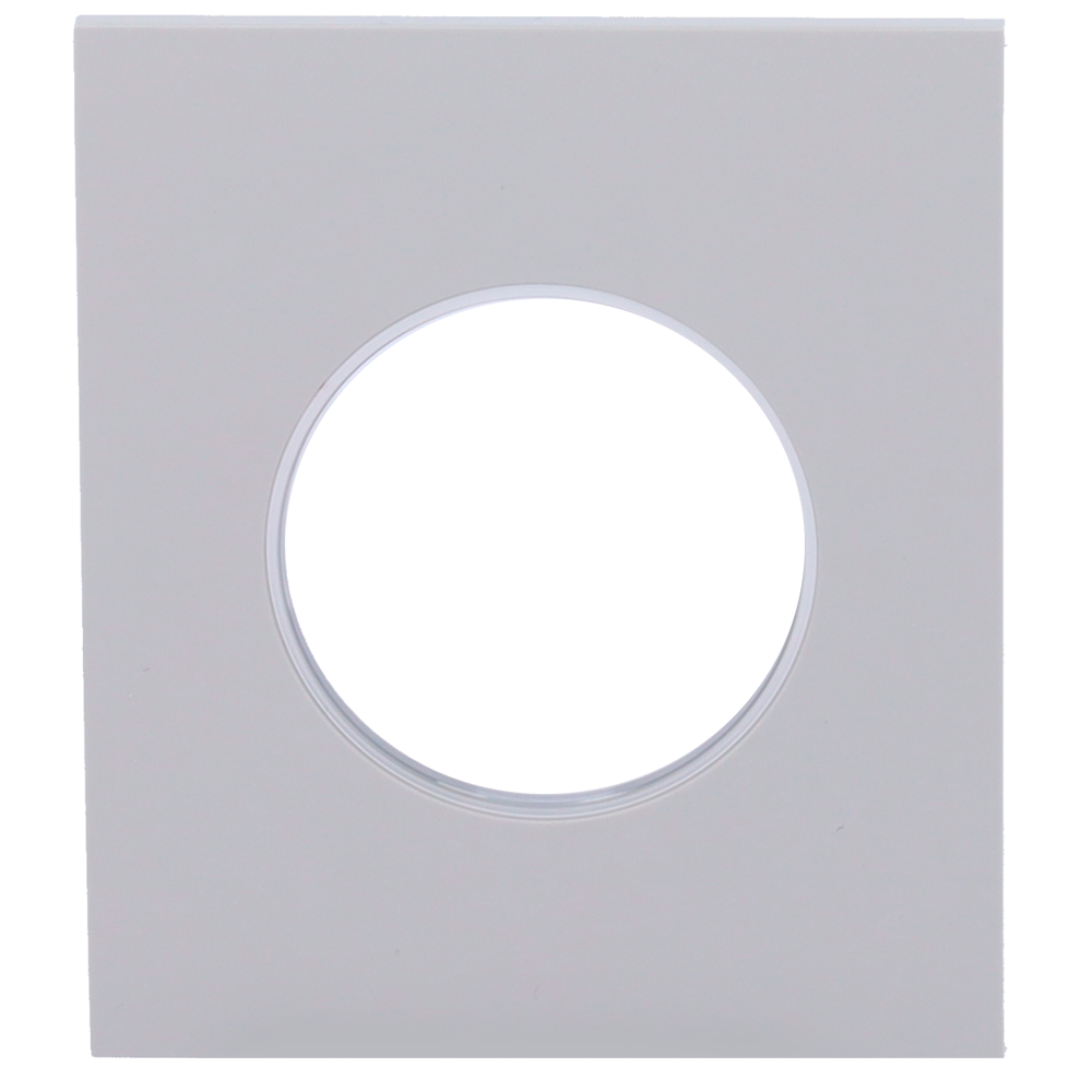 Cache-prise central pour fiche intelligente de type F - Compatible avec AJ-OUTLETCORE-SMART - Indicateur LED de l'état de la prise et de la consommation d'énergie - Bouton tactile pour la commande manuelle - Rétro alimentation LED - Couleur brouillard