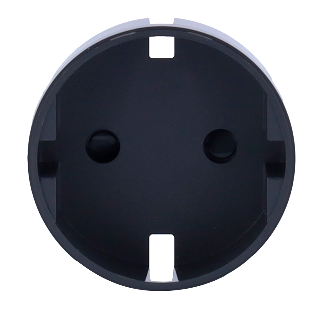 Cache-prise central pour fiche intelligente de type F - Compatible avec AJ-OUTLETCORE-SMART - Indicateur LED de l'état de la prise et de la consommation d'énergie - Bouton tactile pour la commande manuelle - Rétro alimentation LED - Couleur graphite