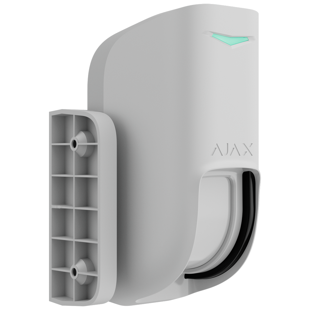 Détecteur extérieur de type rideau - Double PIR de type rideau et micro-ondes (24 GHz) - Sans fil 868 MHz Jeweller - Certifié Grade 2 - Portée de détection 8~12 m / Antimasquage - Portée espace ouvert 1700 m