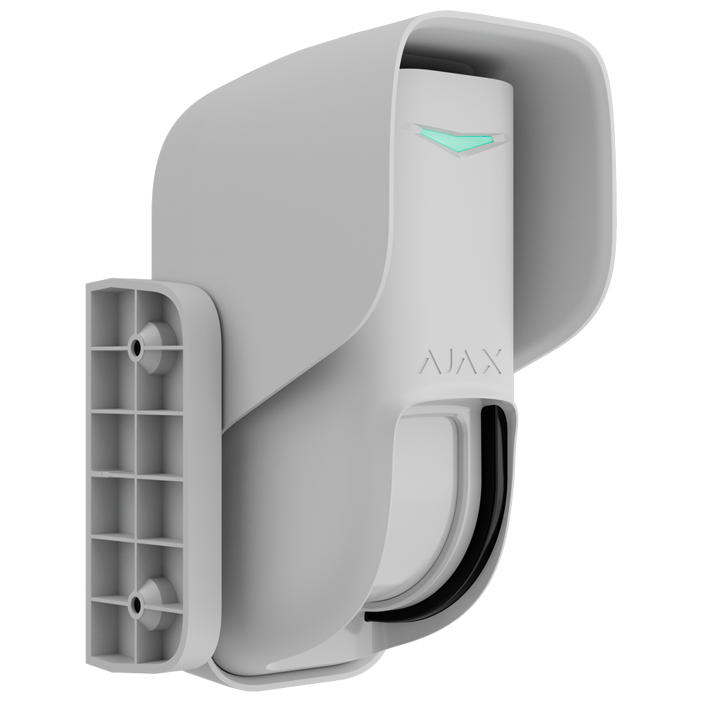 Détecteur extérieur de type rideau - Double PIR de type rideau et micro-ondes (24 GHz) - Sans fil 868 MHz Jeweller - Certifié Grade 2 - Portée de détection 8~12 m / Antimasquage - Portée espace ouvert 1700 m