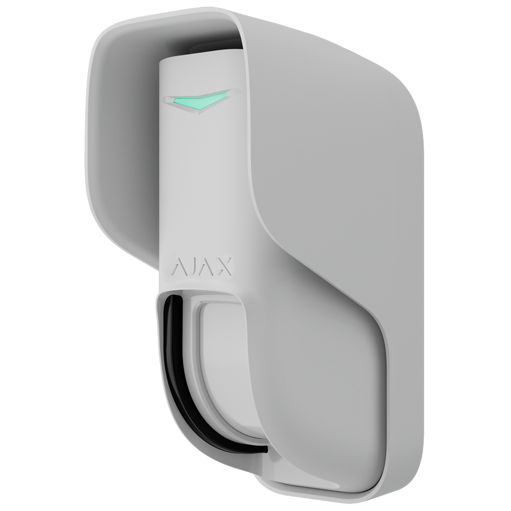 Détecteur extérieur de type rideau - Double PIR de type rideau et micro-ondes (24 GHz) - Sans fil 868 MHz Jeweller - Certifié Grade 2 - Portée de détection 8~12 m / Antimasquage - Portée espace ouvert 1700 m