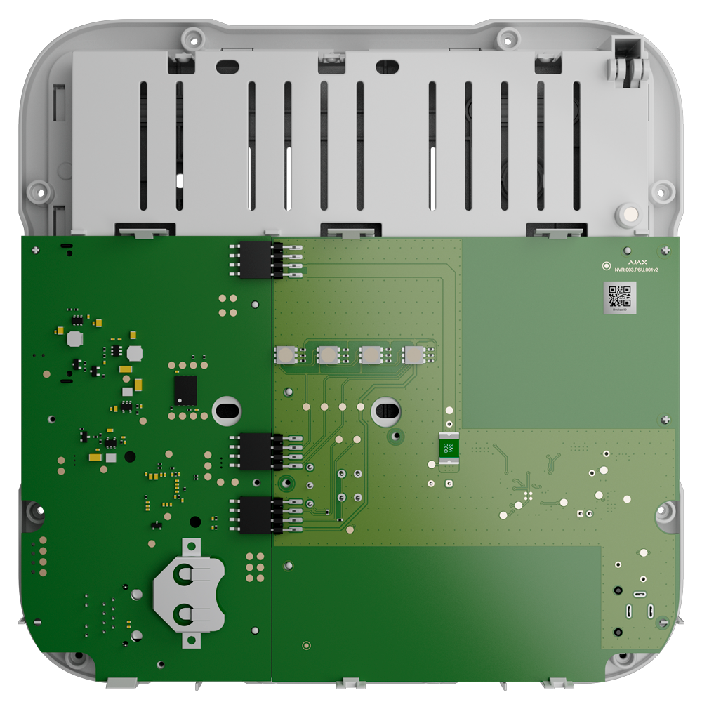 Module d'alimentation 12 VDC - Compatible avec Ajax NVR 8-ch et 16-ch - Tension d'entrée 8~16 VDC - Connecteur CON280 inclus