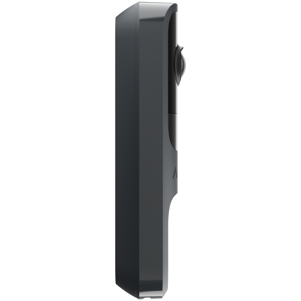 Doorbell 4 MP con IA integrada  - Detector PIR alcance hasta 4 m - Audio bidireccional con cancelación de ruido - Visión nocturna IR, alcance de hasta 6 m - Wi-Fi 2.4 GHz con respaldo de Jeweller/Wings - Color grafito