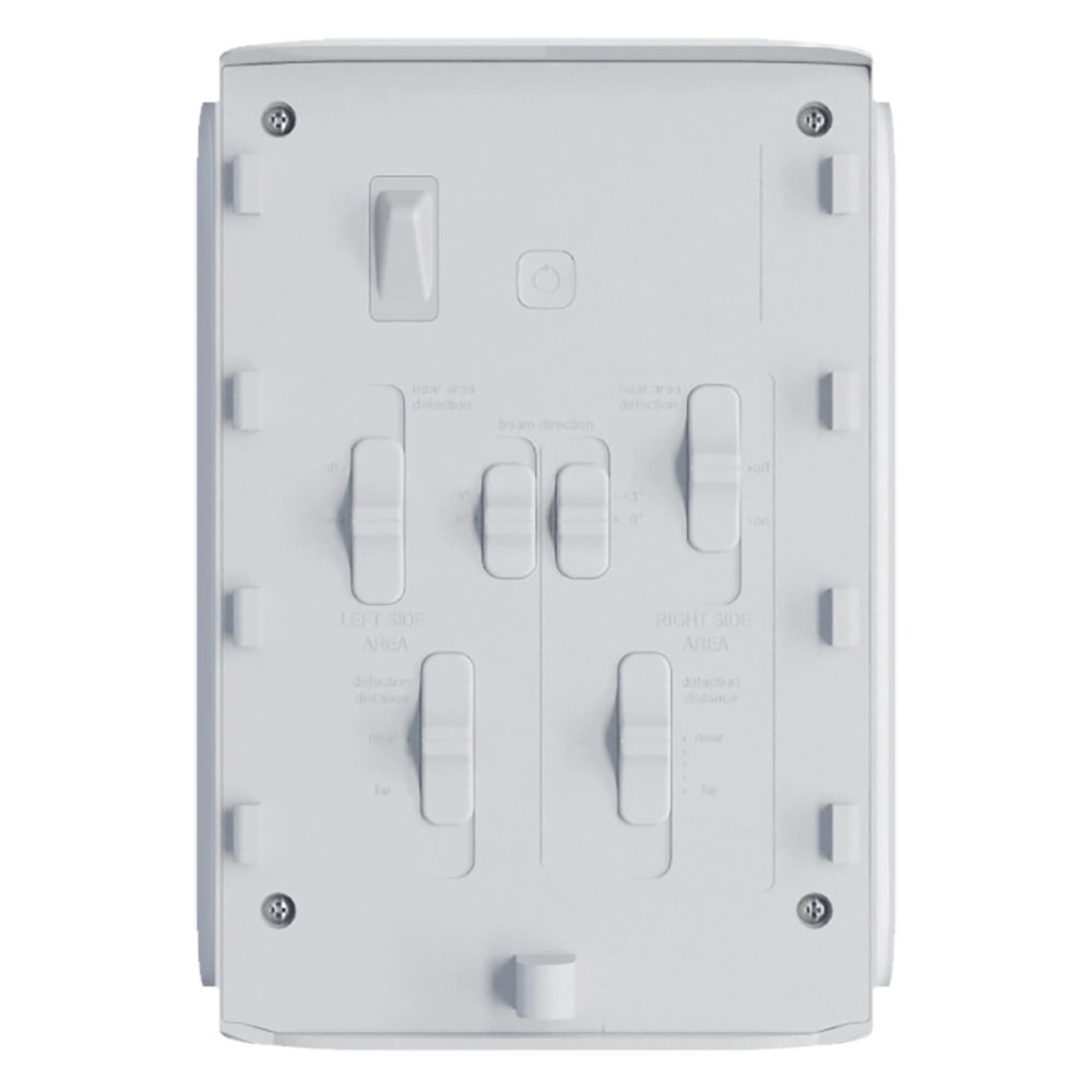 Boîtier pour détecteur externe à double rideau - AJ-DUALCURTAINOUTDOOR-W - Installation facile - Comprend le SmartBracket - Plastique ABS - Couleur blanche