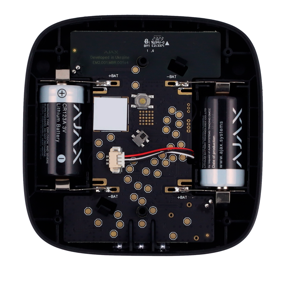 Détecteur de CO - Piles remplaçables - Sans fil 868 MHz Jeweller - Sirène 85 dB intégréee - Certifié EN 50291