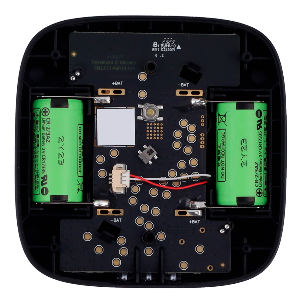 Détecteur de CO - Piles intégrées - Sans fil 868 MHz Jeweller - Sirène 85 dB intégréee - Certifié EN 50291