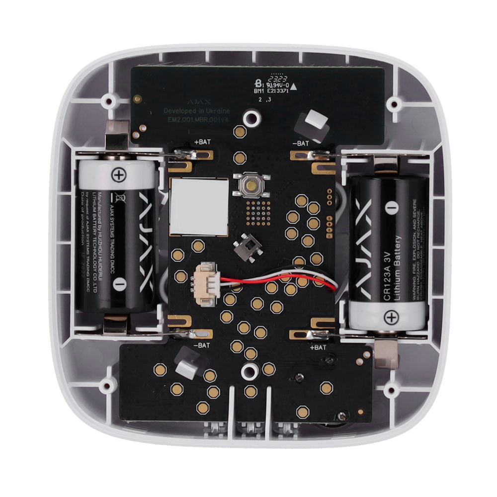 Détecteur thermovélocimétrique et de CO2 - Piles remplaçables - Sans fil 868 MHz Jeweller - Sirène 85 dB intégréee - Certifié EN 50291