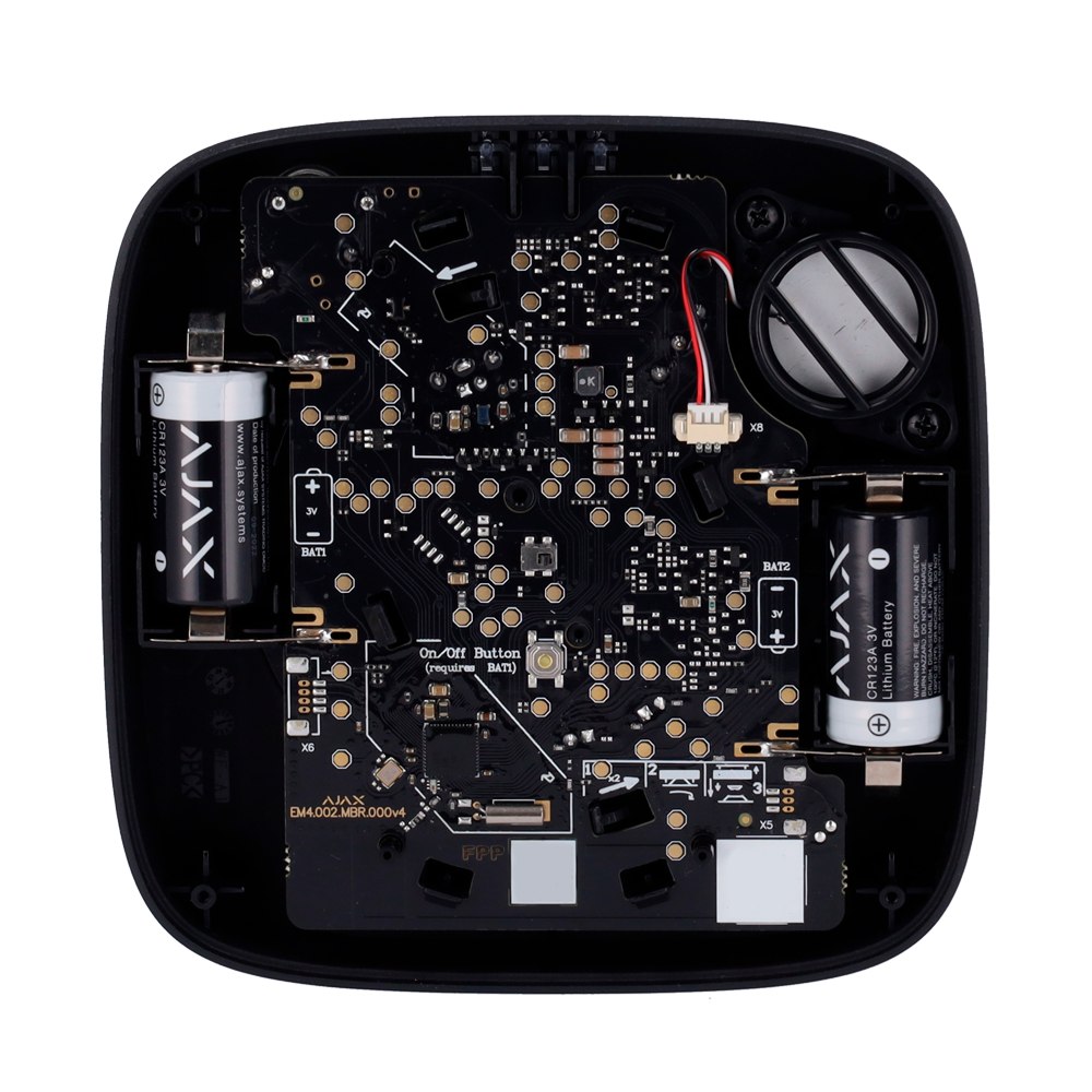 Détecteur de fumée et thermovélocimétrique - Piles remplaçables - Sans fil 868 MHz Jeweller - Sirène 85 dB intégréee - Certifié EN 14604