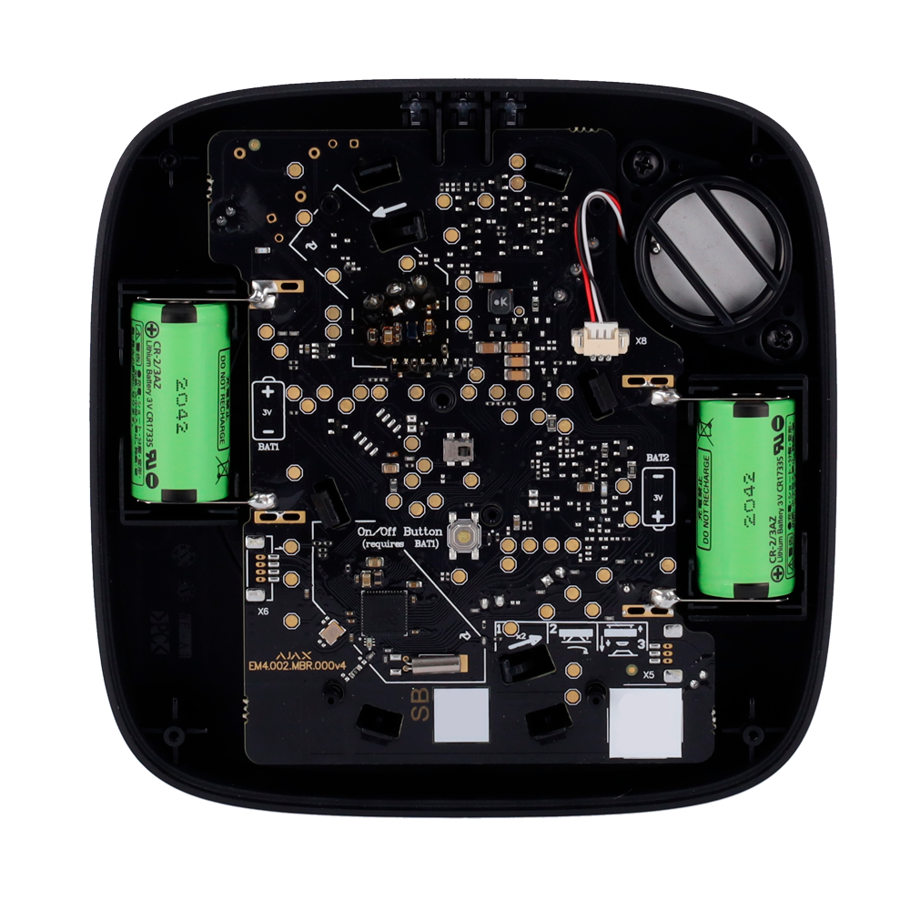 Détecteur de fumée et thermovélocimétrique - Piles intégrées - Sans fil 868 MHz Jeweller - Sirène 85 dB intégréee - Certifié EN 14604