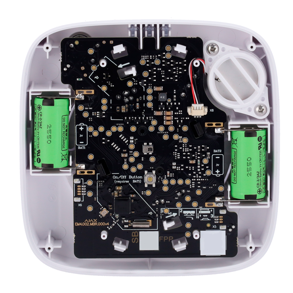 Détecteurs de fumée, thermovélocimétriques et de CO2 - Piles intégrées - Sans fil 868 MHz Jeweller - Sirène 85 dB intégréee - Certifié EN 14604