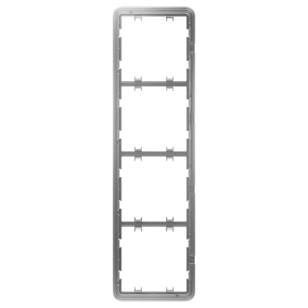 Cadre vertical pour quatre dispositifs - Compatible avec 2 x AJ-SIDEBUTTON-...-VERT - Compatible avec 2 x AJ-CENTERBUTTON-...-VERT - Ajax - LightSwitch Vertical Frame (4 seats)