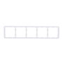 Cadre pour cinq dispositifs - Compatible avec 2 x AJ-SIDEBUTTON - Compatible avec 3 x AJ-CENTERBUTTON - Ajax - LightSwitch Frame (5 seats)
