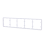 Cadre pour cinq dispositifs - Compatible avec 2 x AJ-SIDEBUTTON - Compatible avec 3 x AJ-CENTERBUTTON - Ajax - LightSwitch Frame (5 seats)