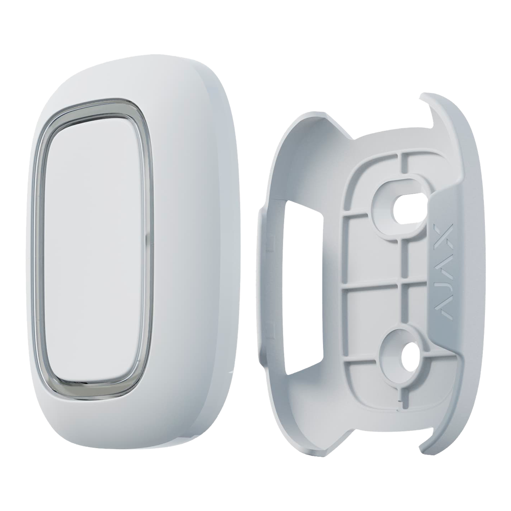 Support pour bouton d'urgence Compatible avec AJ-BUTTON-W et AJ-DOUBLEBUTTON-W Installation facile Couleur blanche