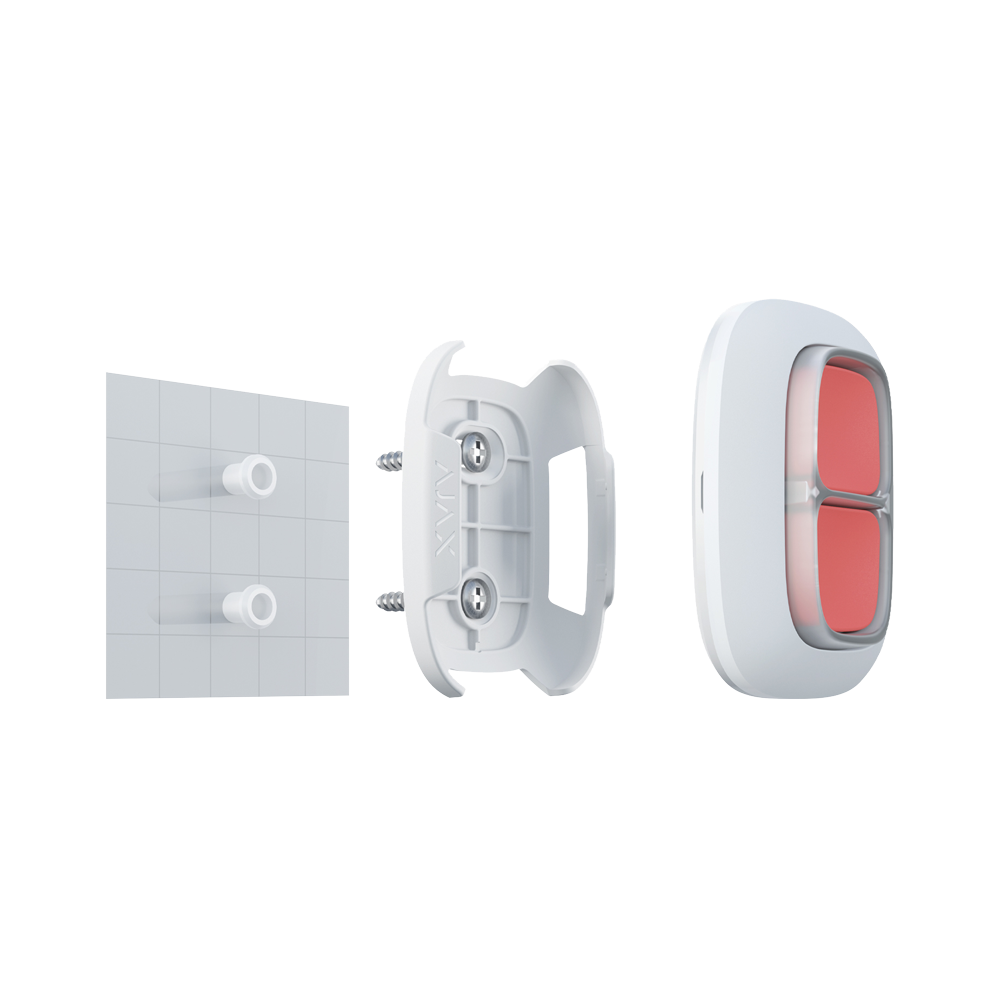 Support pour bouton d'urgence Compatible avec AJ-BUTTON-W et AJ-DOUBLEBUTTON-W Installation facile Couleur blanche