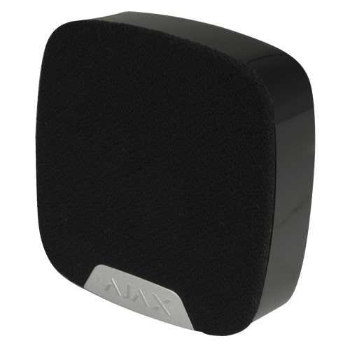 Ajax - Sirène pour intèrieure - Certificat de grade 2 - Bidirectionnel - Sans fil 868 MHz Jeweller - Antenne interne espace libre 2000 m - 81~105 dB a 1 m de distance - Durée maximale du son 3 minutes - Lumière d'avertissement