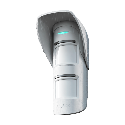 Ajax Casquette pour le détecteur extérieur Compatible avec AJA-OUTDOORPROTECT-W Installation facile Convient pour une utilisation en extérieur Couleur blanche