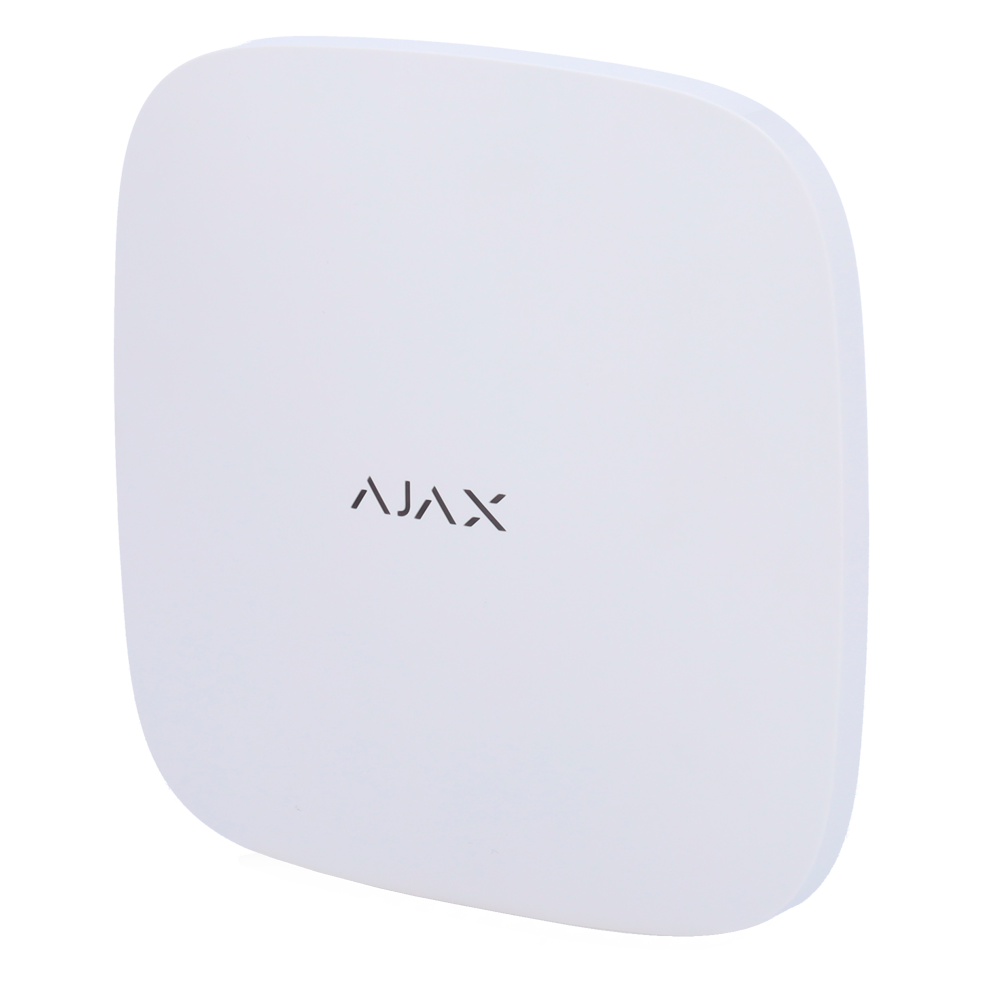 Ajax - Centrale sans fil double voie GPRS/LAN - Bidirectionnel - Certificat de grade 2 - Protocole Jeweller 848MHz - Antenne interne espace libre 2000 m - Supervision depuis 12 s - Tamper anti-ouverture - Anti-inhibition - Batterie de secours