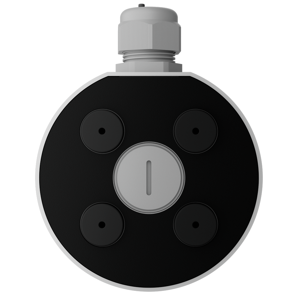 Boite de connexions Pour les caméras Bullet, Dôme et Turret de Ajax Convient pour une utilisation en extérieur Installation dans un plafond ou un mur Y compris le presse-étoupe Couleur blanche