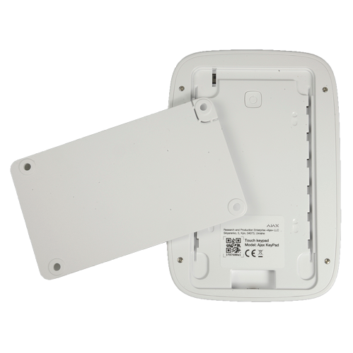 Ajax - Clavier indépendant - Certificat de grade 2 - Bidirectionnel - Sans fil 868 MHz Jeweller - Antenne interne portée de jusqu'à 1700 m en champs libre - Tamper anti-ouverture - Permet l'armement total/partiel/desarmement par code - 