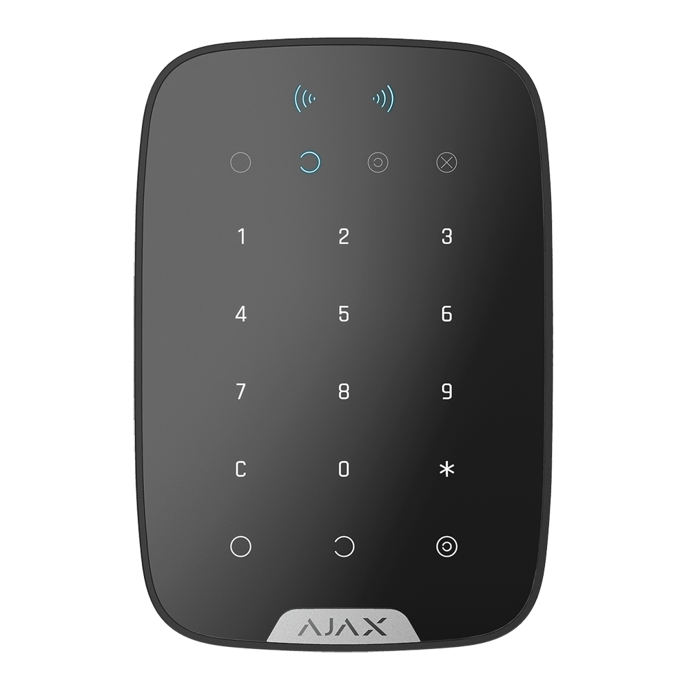 Clavier tactile sans fil AJAX KeyPad Plus avec lecteur de badge