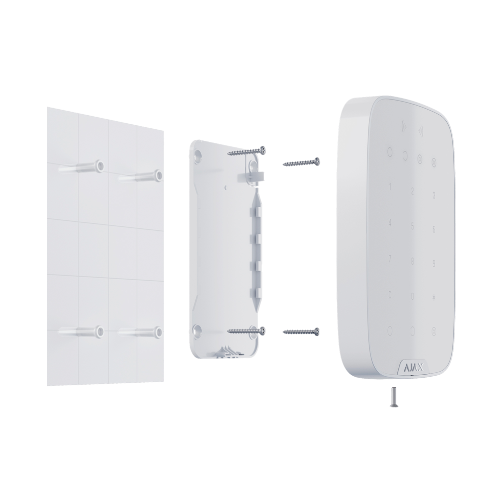 Clavier indépendant avec lecteur - Alimentation 4 Piles Panasonic AA 1.5 V - Bidirectionnel - Sans fil 868 MHz Jeweller - Armé, partiellement armé, désarmé et urgence - Certifié Grade 2