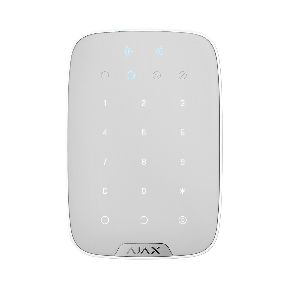 Clavier tactile sans fil AJAX KeyPad Plus avec lecteur de badge