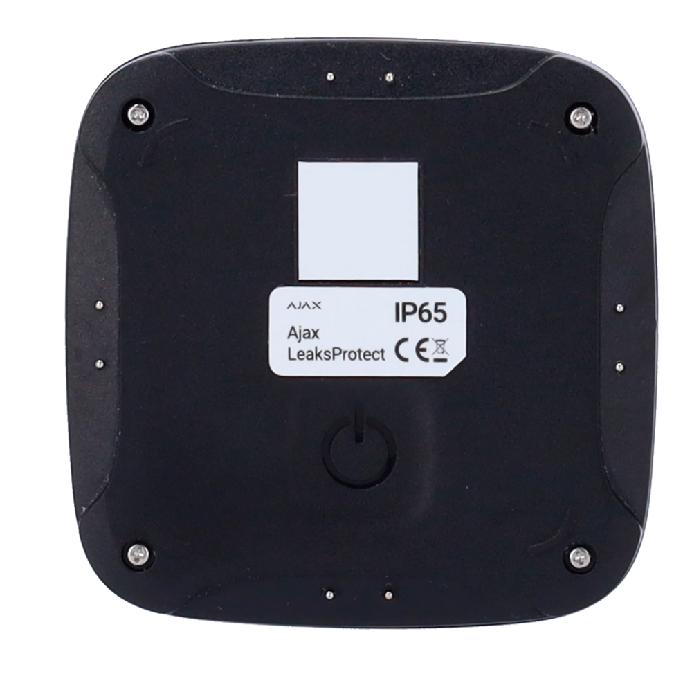 Ajax - Détecteur d'inondation - Bidirectionnel - Sans fil 868 MHz Jeweller - Antenne interne espace libre 1000 m - Alimentation 2 piles AAA (durée estimée 5 ans) - Utilisation intérieure - IP65 - Couleur noir