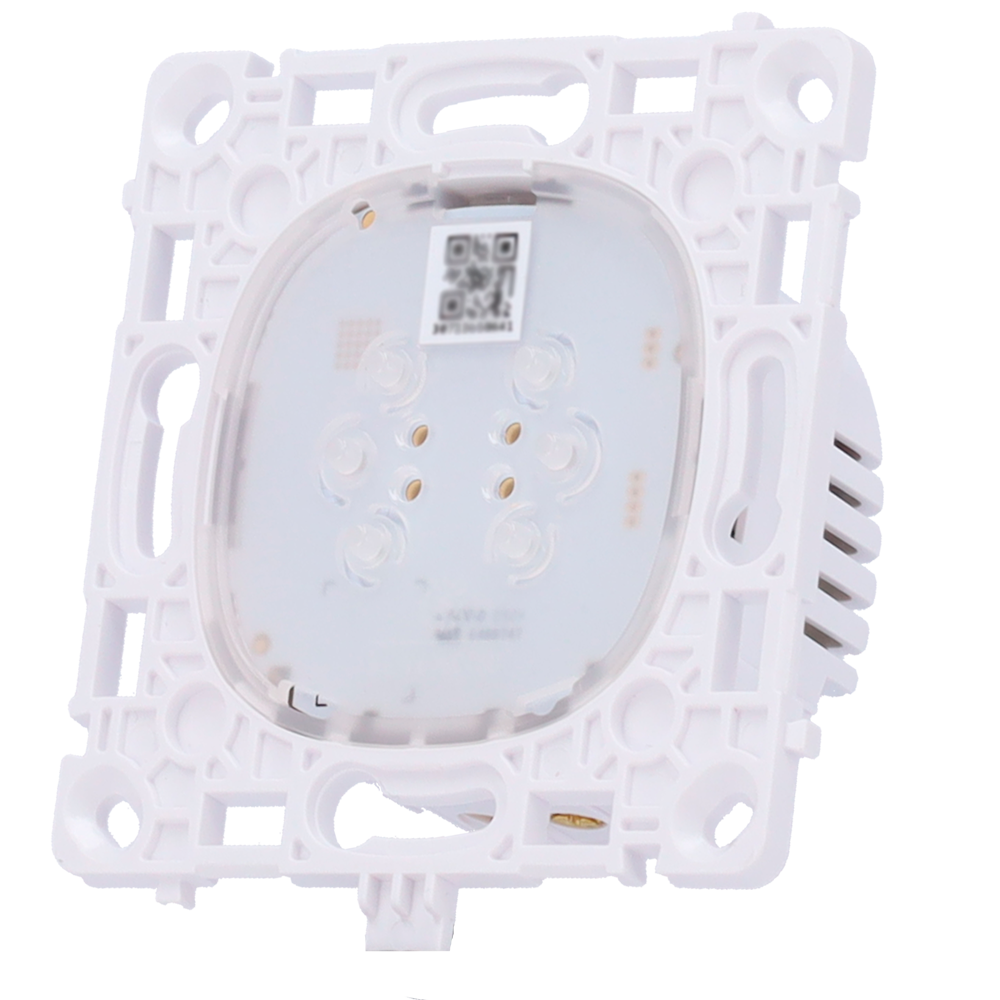 Relais interrupteur intelligent double et commutable - Sans fil 868 MHz Jeweller - Portée de communication jusqu'à 1100 m - Alimentation électrique 230 V CA 50 Hz - Pas besoin de câble neutre - Ajax - LightSwitch LightCore (2 Gang/2 way)