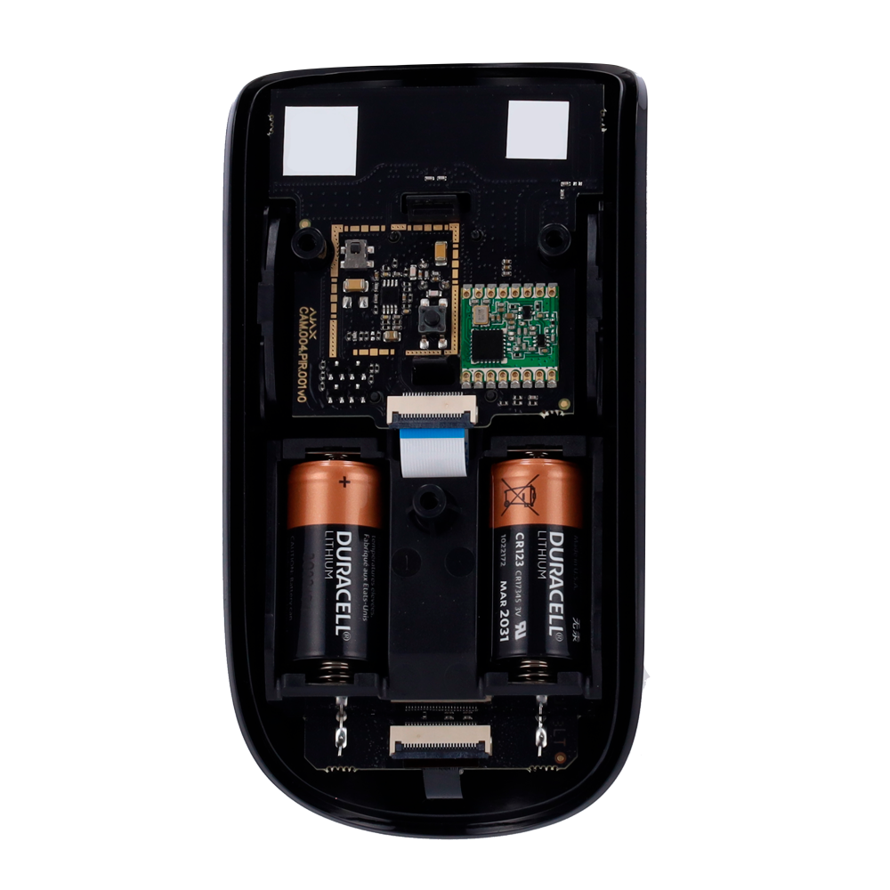 Détecteur photo Noir avec demande d'image Certificat de grade 2  Sans fil 868 MHz Jeweller Envoi d'images jusqu'à VGA (640x480) Jusqu'à 5 images par détection Immunité aux animaux domestique / Portée de  détection 12 m