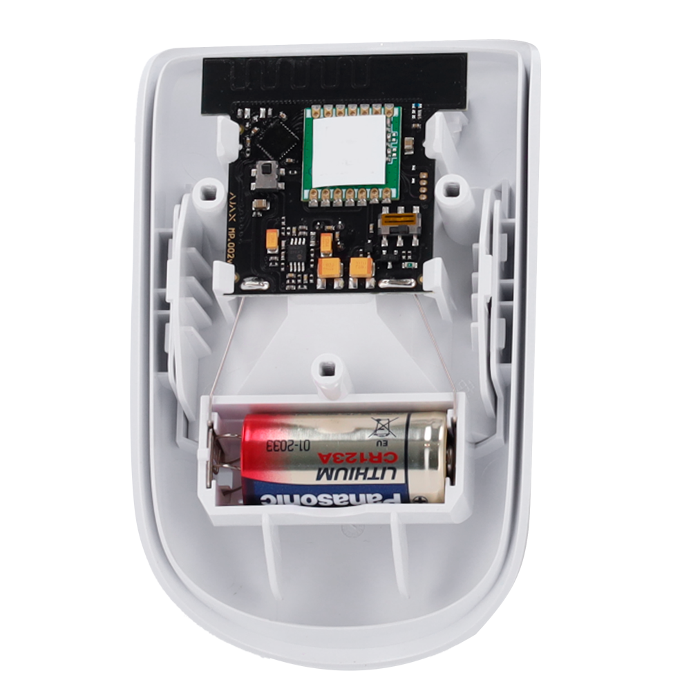 Ajax SUPERIOR - Détecteur volumétrique PIR  - Certificat de grade 2 - Bidirectionnel - Sans fil 868 MHz Jeweller - Antenne interne espace libre 2000 m - Indicateur de détection de mouvement - Detection: Rang 12 m