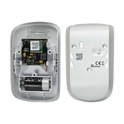 Ajax - Détecteur volumétrique PIR immunisé contre les animaux - Certificat de grade 2 - Bidirectionnel - Sans fil 868 MHz Jeweller - Antenne interne espace libre 2000 m - Indicateur de détection de mouvement - Detection: Rang 12 m