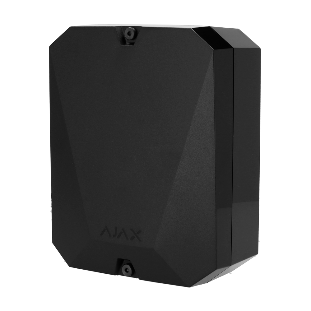 Extenseur de zones filaires via radio - Sans fil 868 MHz Jeweller - Jusqu'à 18 entrées d'alarmes câblées et tamper - Alarme configurable NF, NO, EOL, 2EOL, 3EOL - Double Bouton anti-sabotage anti-ouverture - Double sortie d'alimentation 12V / 1A