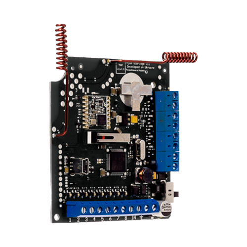 Ajax - Module d'intégration de capteur Ajax avec systèmes câblés - Bidirectionnel - Sans fil 868 MHz Jeweller - Compatible avec d'autres accesoires d'alarme dans notre catalogue: 8 zones jusqu'à 100 différents dispositifs connectés -