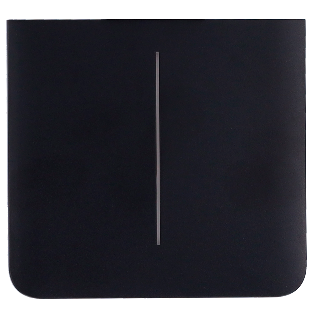 Panneau tactile pour double interrupteur d'éclairage - Compatible avec AJ-LIGHTCORE-2G-VERT - Rétro-éclairage LED - Panneau tactile latéral sans contact - Couleur noir - Ajax - LightSwitch SideButton Vertical