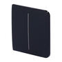 Touche tactile pour interrupteur double éclairage AJA-LIGHTCORE-2G  Rétro-éclairage LED Panneau tactile latéral sans contact Couleur noir